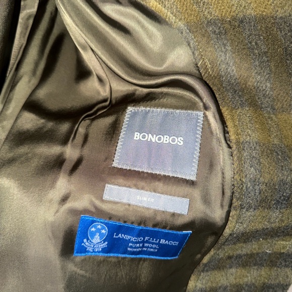 Italian Wool Bonobos Plaid Coat - Picture 4 of 5